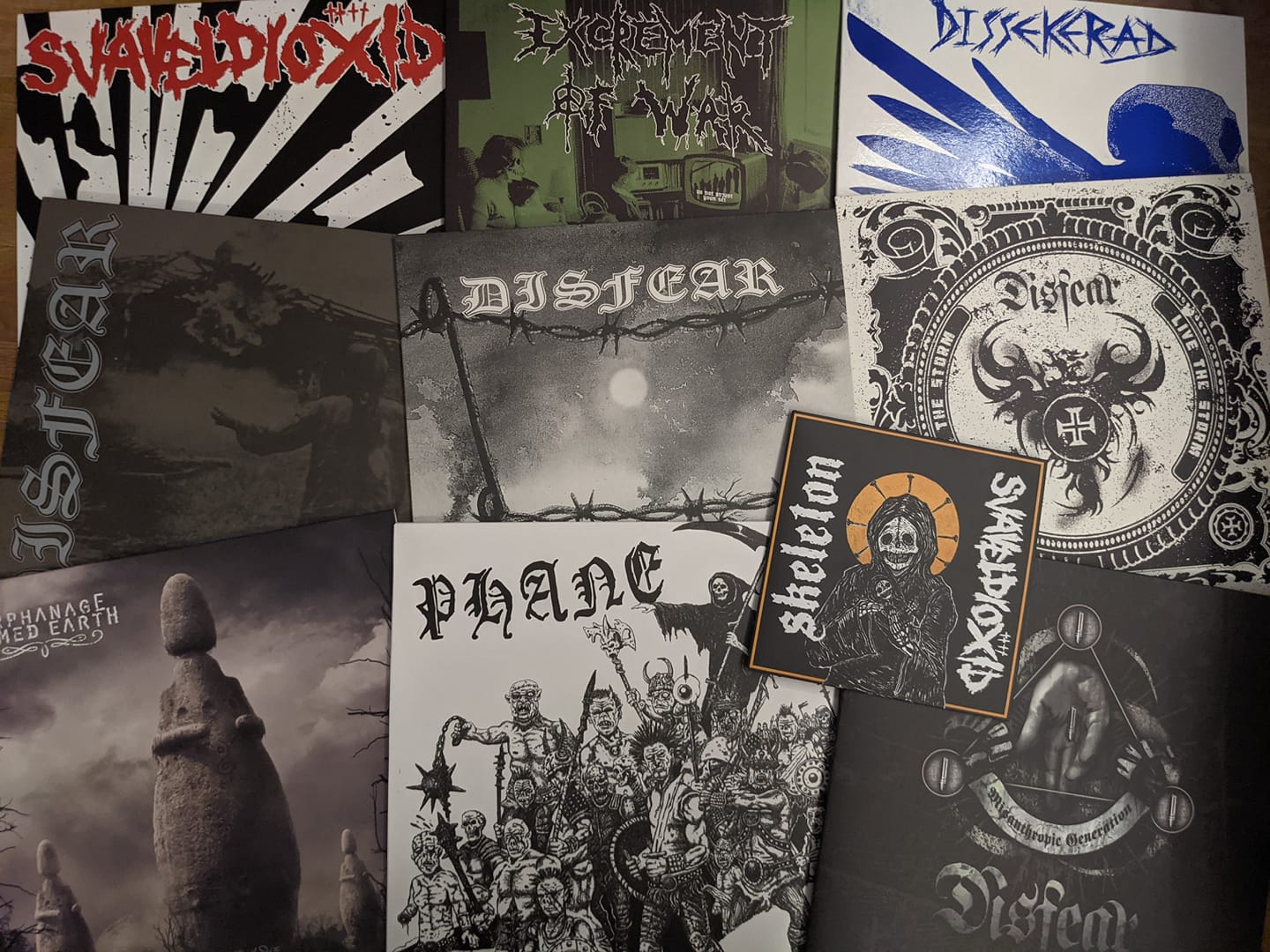 New In: Phane, Disfear, Excrement Of War, Svaveldioxid – Distrotable