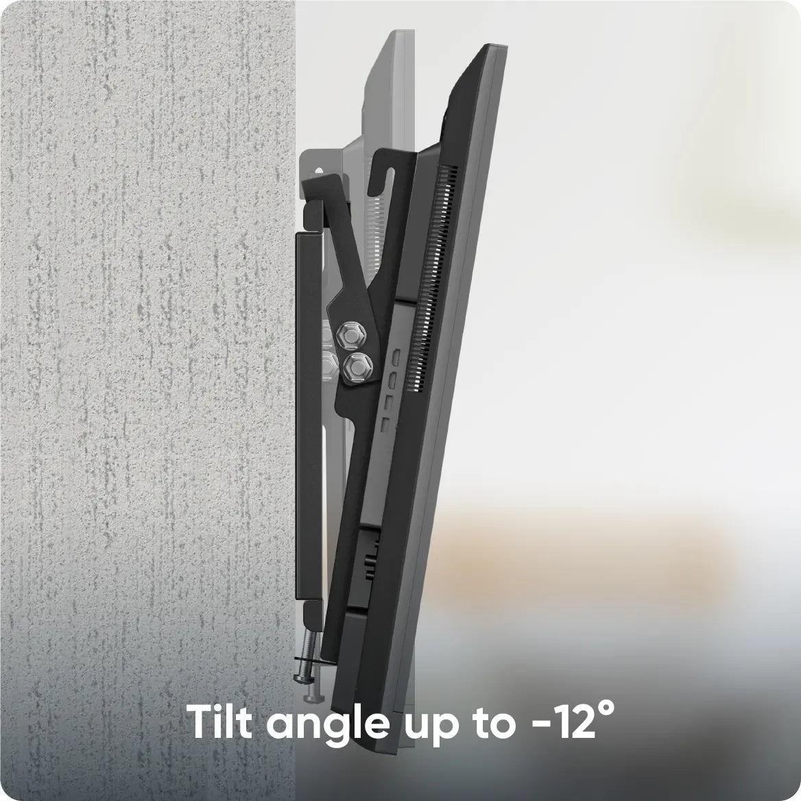 Tilt angle up to -12°