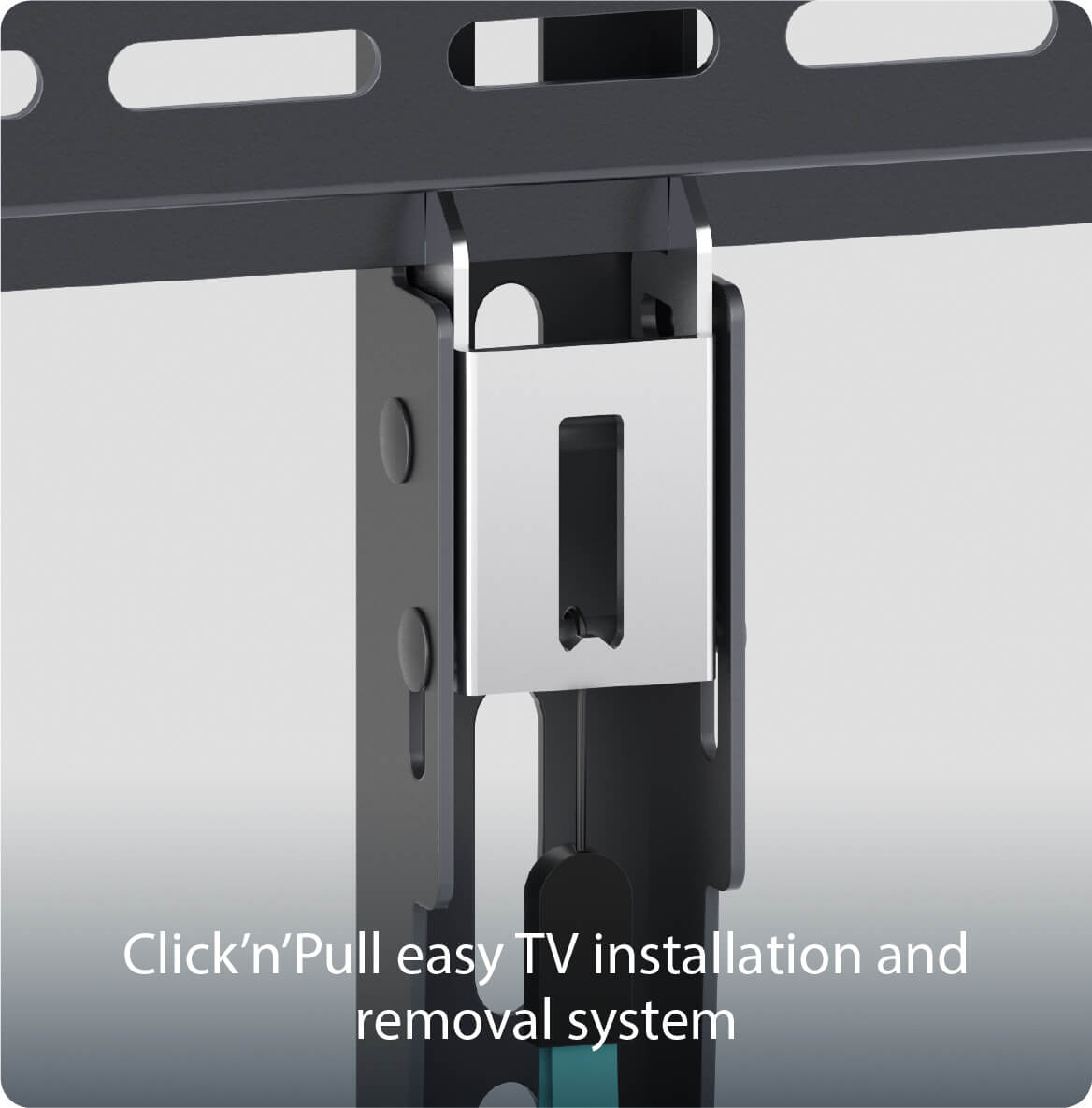 Click’n’Pull easy TV installation and removal system