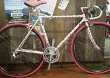 Custom built bike with pink details