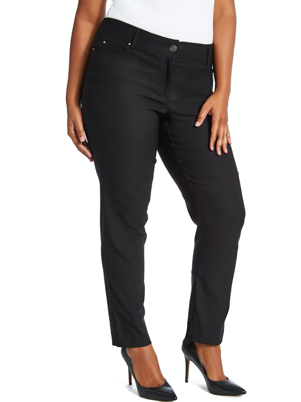 89th + Madison Luxe Ponte Five Pocket Stretch Straight Leg Pants