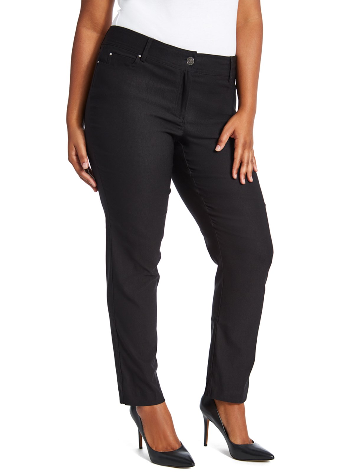 89th & Madison - Plus Five Pocket Stretch Straight Leg Pants – 89th ...