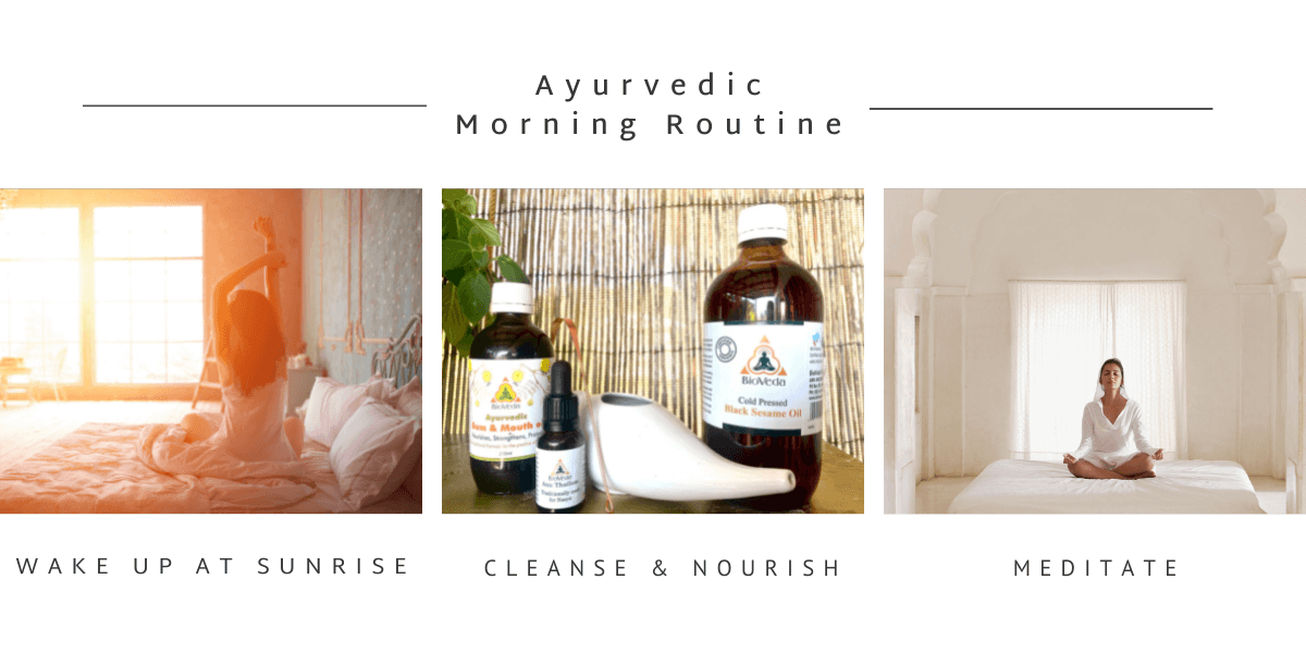 ayurvedic morning routine, daily self care practices ayurveda