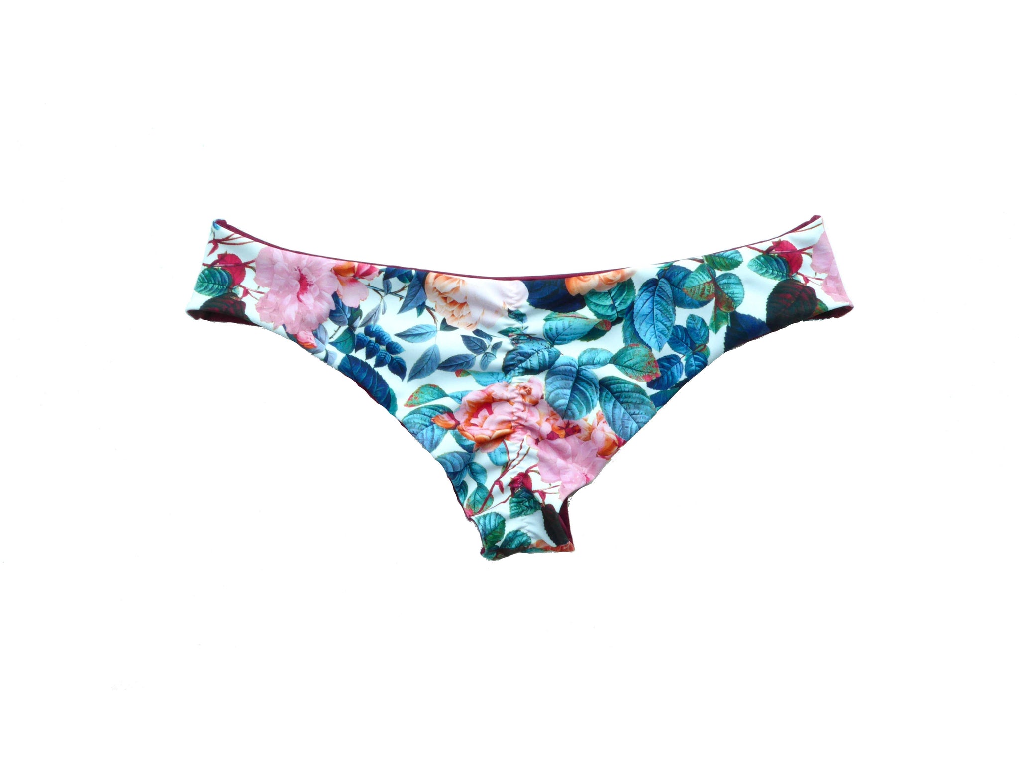 Buy Blue Floral Bikini Bottoms | Seamless Bikini | Low Cut Bikini ...