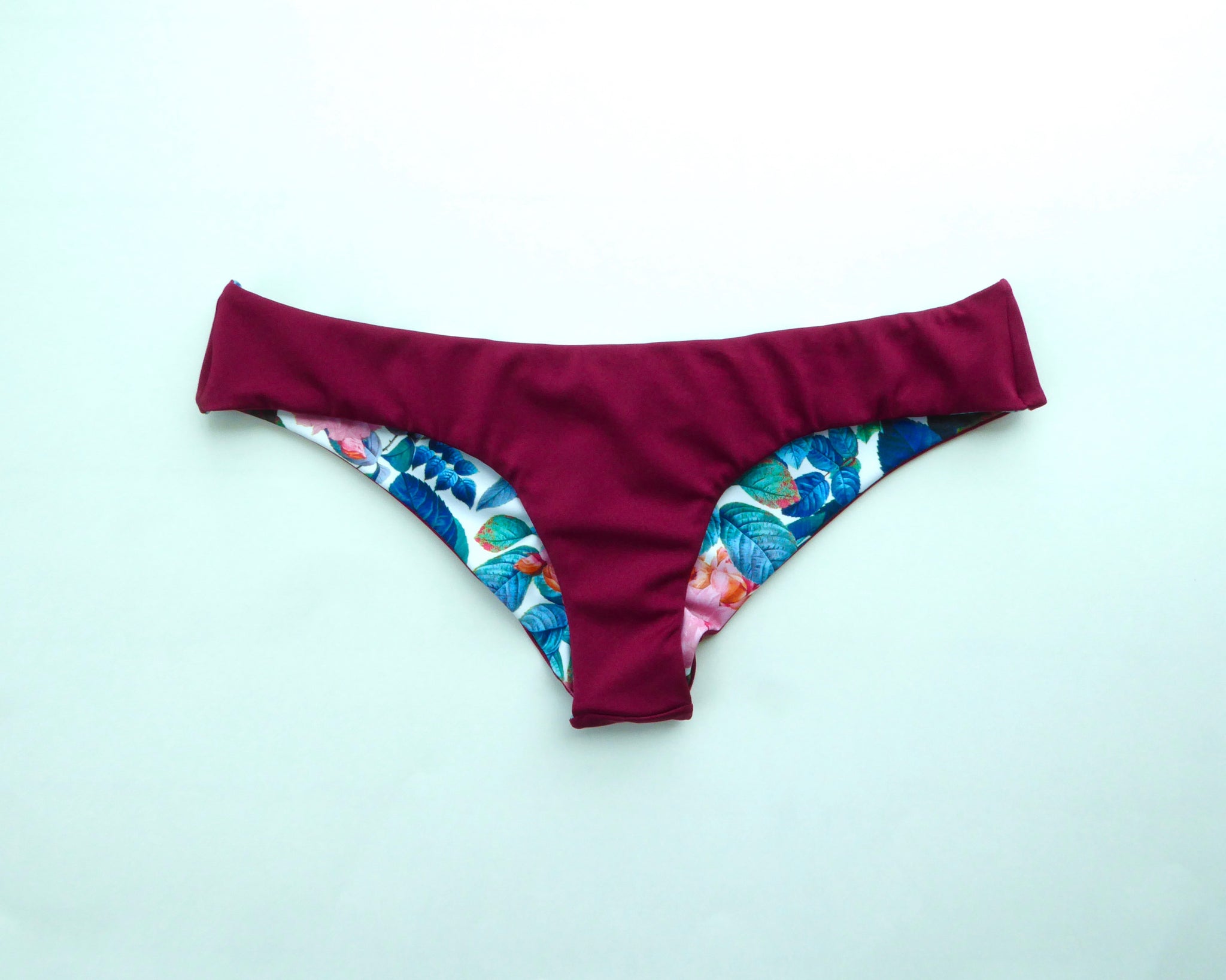 Buy Blue Floral Bikini Bottoms | Seamless Bikini | Low Cut Bikini ...