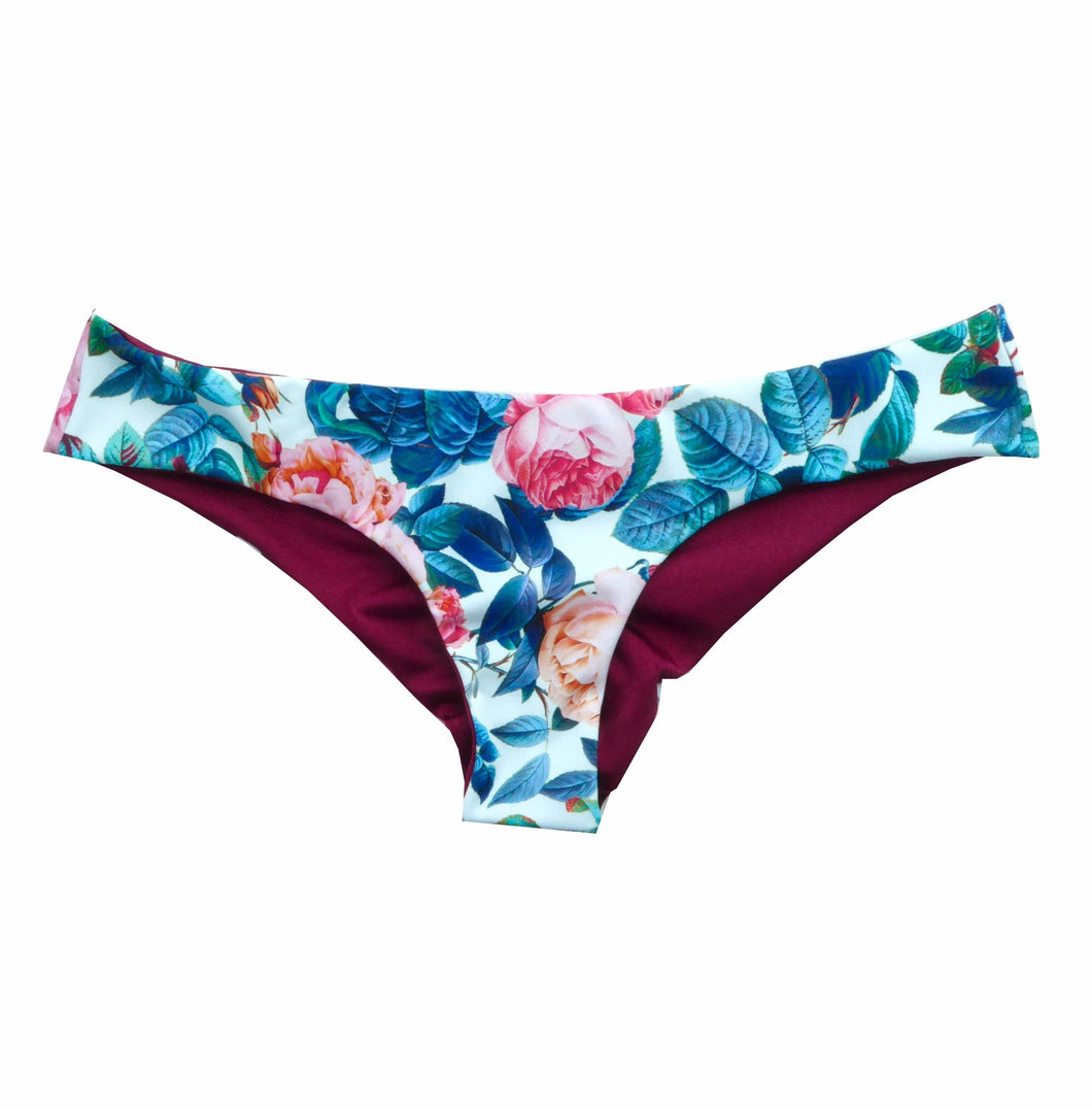 Buy Blue Floral Bikini Bottoms | Seamless Bikini | Low Cut Bikini ...