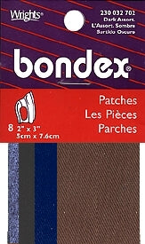 Wrights Bondex Adhesive Nylon Patch 3x7 Multi 4pc