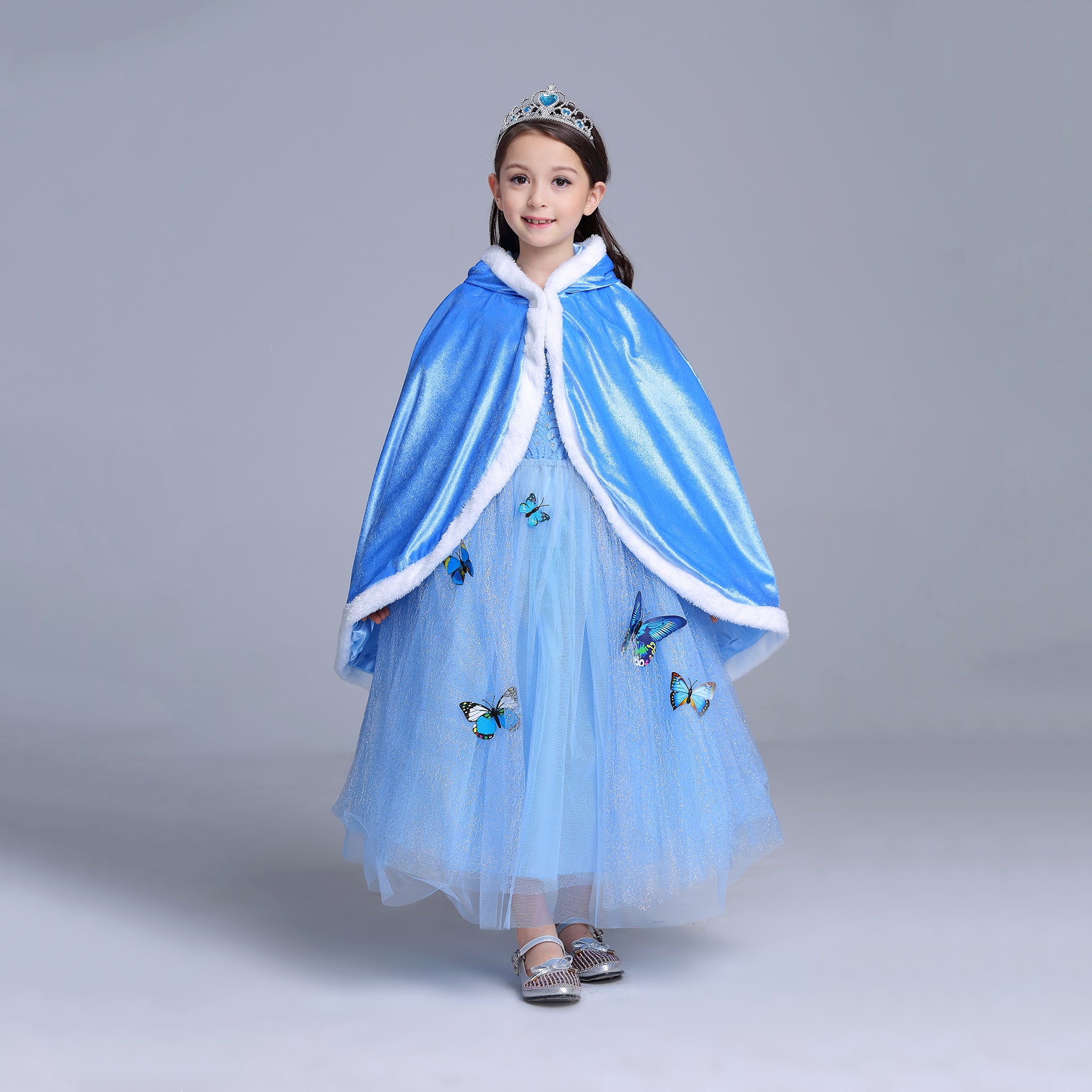 elsa dress and cape