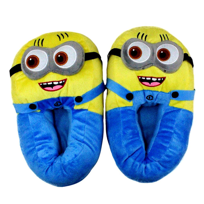 minion plush slippers