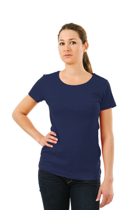 plain blue t shirt women's