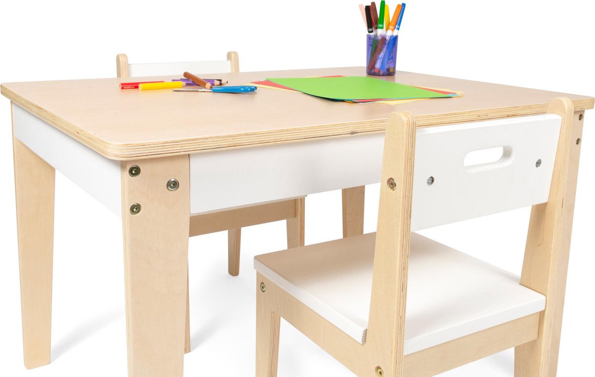 functie Schaap Roest Beboonz Basic • Kindertafel met 2 stoeltjes – HelloBaby.be
