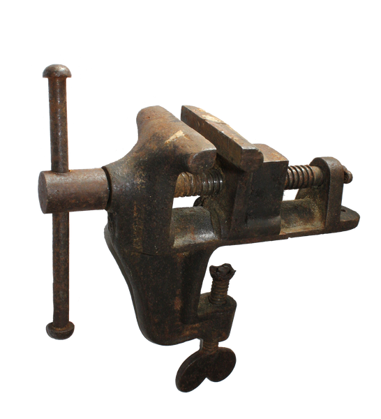  Image of a bench mount vise