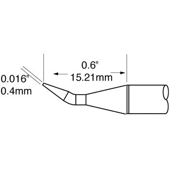 Metcal SFP-CNB04 Conical Bent Soldering Cartridge Tip