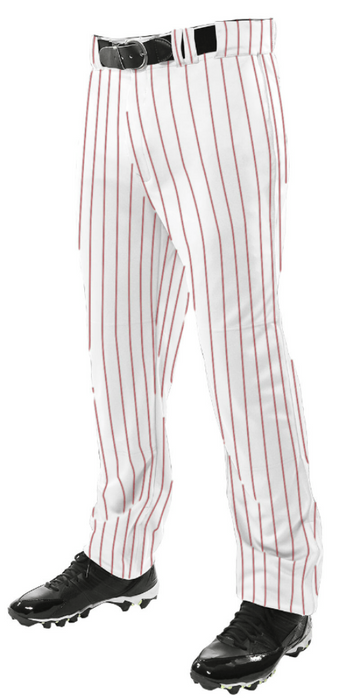 maroon pinstripe baseball pants