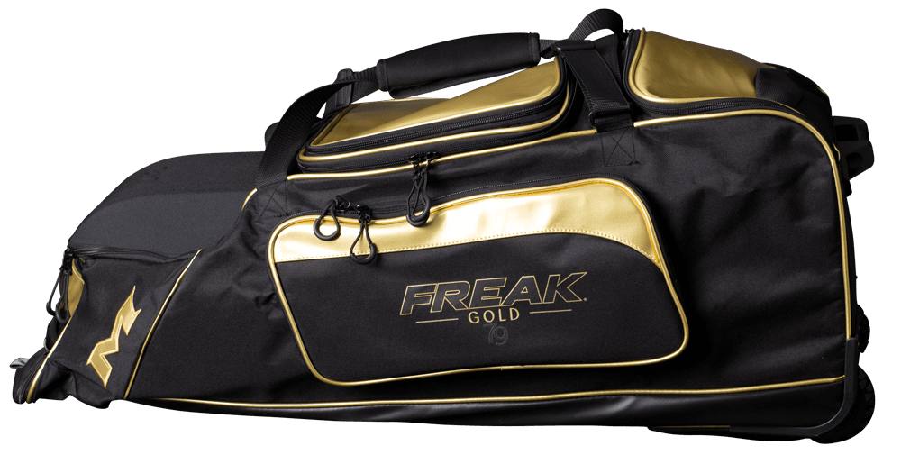 2022 Miken Freak Gold Championship Wheeled Bag: MKMK7X-CH-GLD