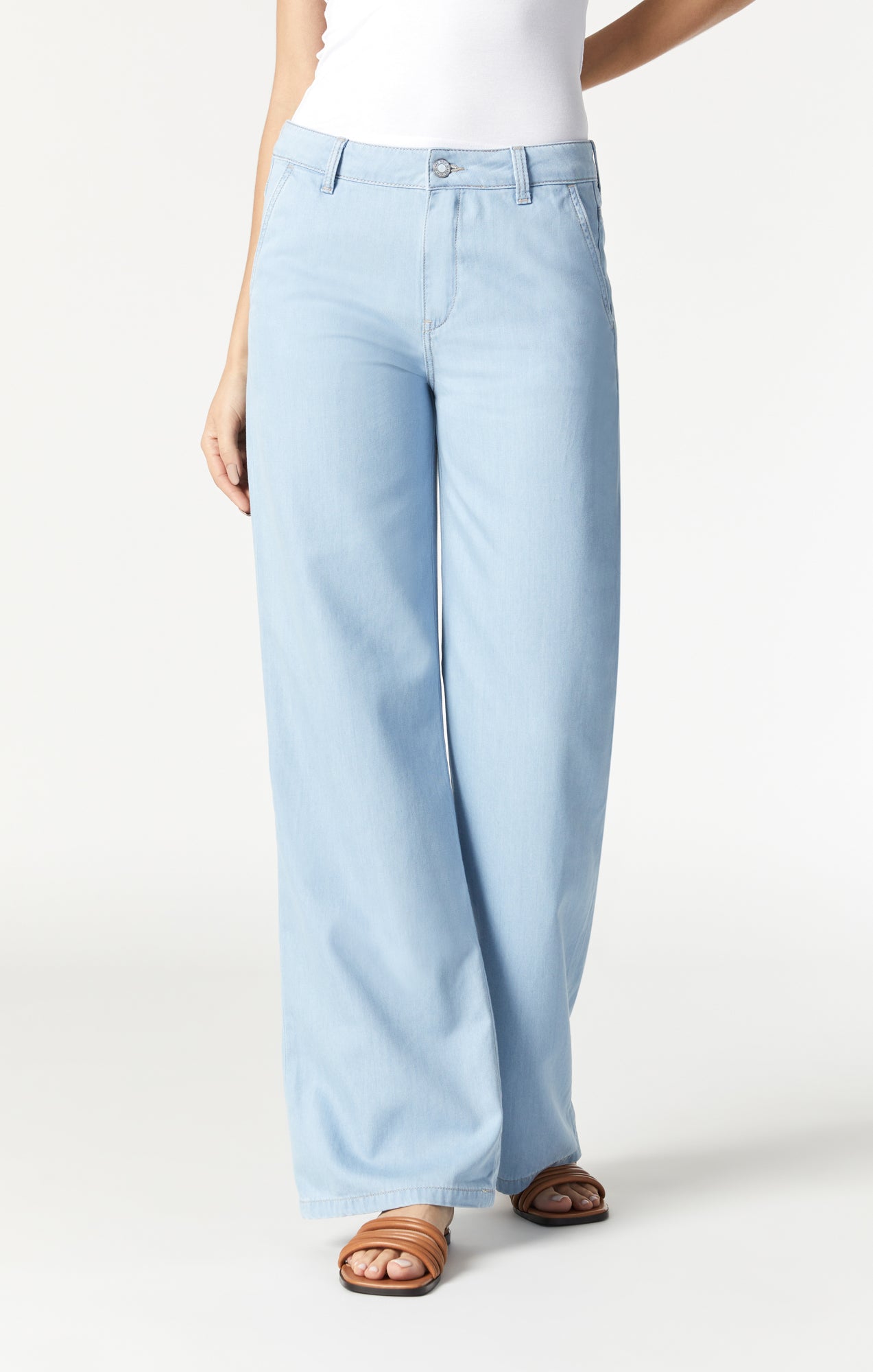 Mavi Women's Sherry Wide Leg In Light Blue Move