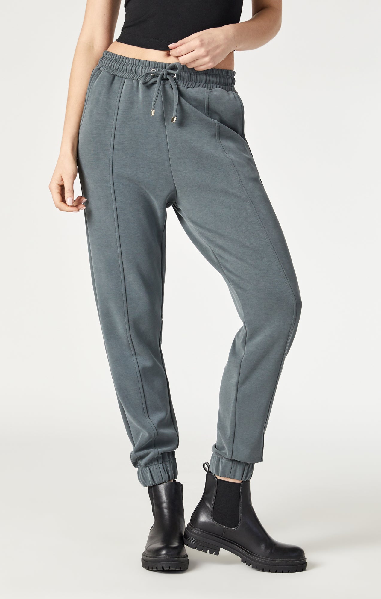 Am - Grey Melange - Grey sweatpants - Molo