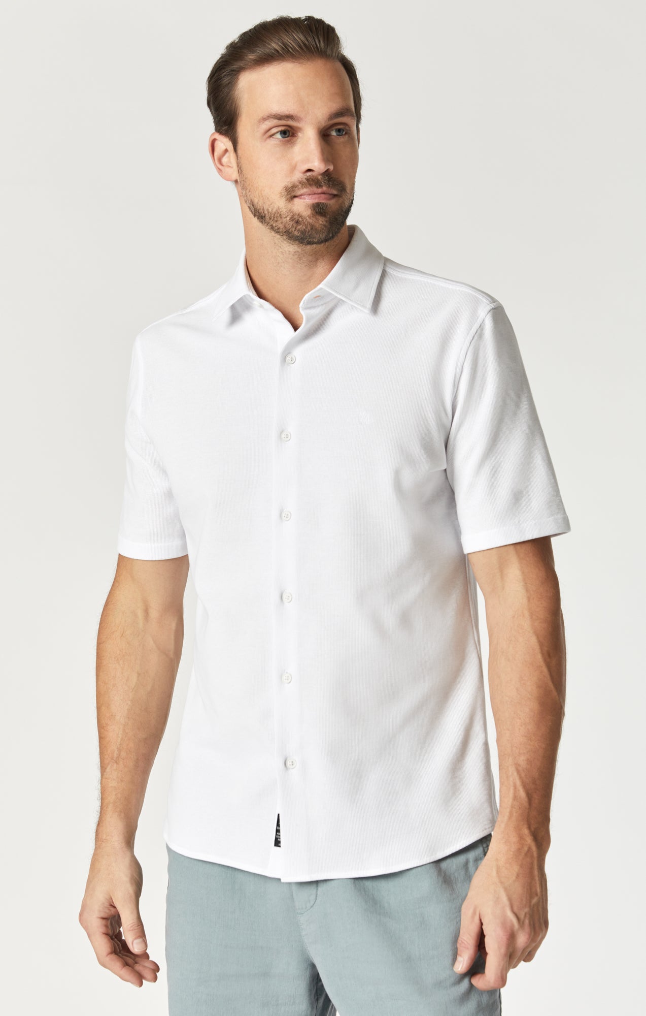 Mavi Men's Printed Shirt In Silver Lining Printed