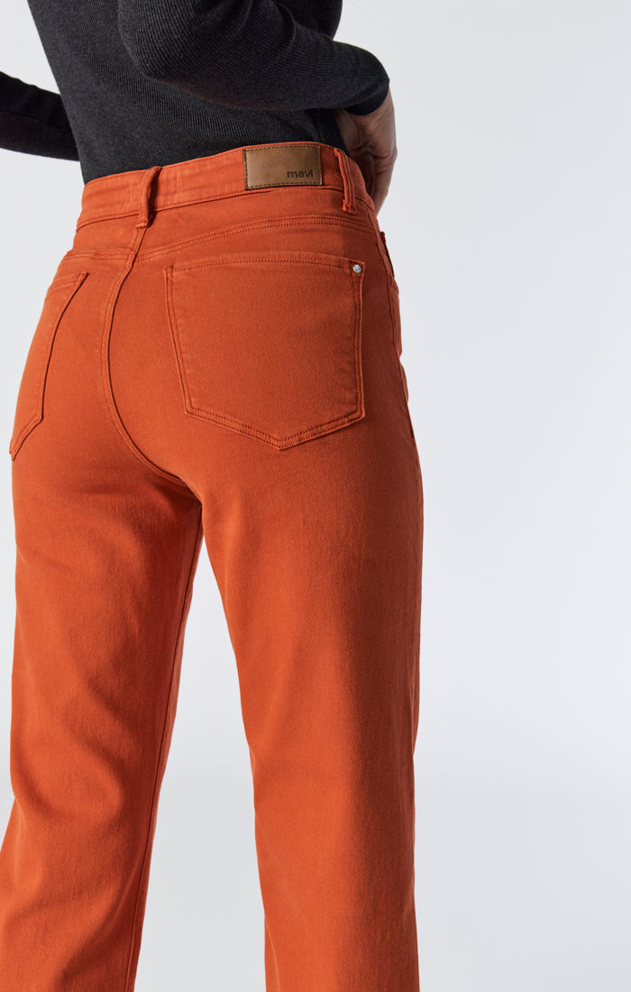 Zara Wide Leg Orange Jeans - Gem