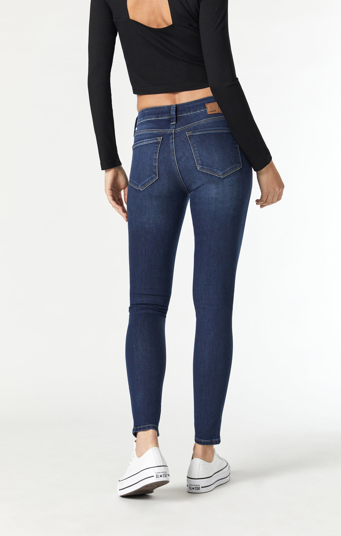 Mavi Women's Adriana Mid Rise Super Skinny Jeans in Indigo Tribeca