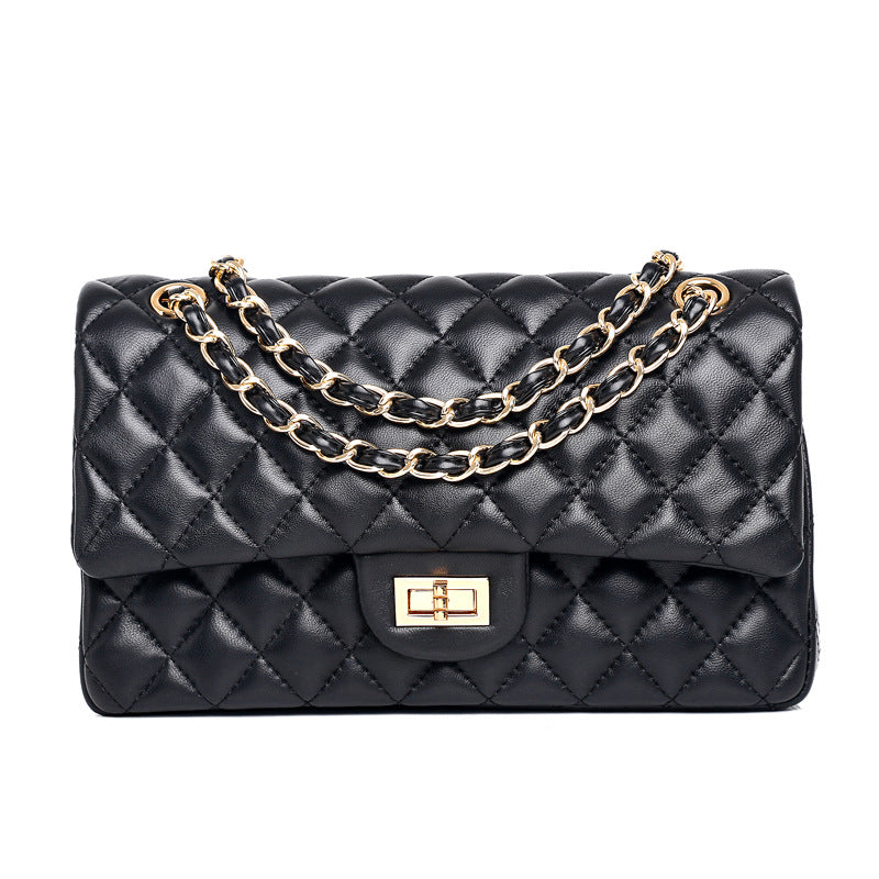 Serese Diamond Quilt Classic - Gold - HandbagCrave UK