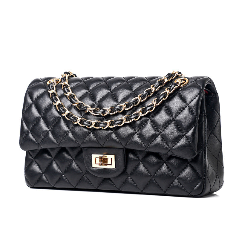 Serese Diamond Quilt Classic - Gold - HandbagCrave UK