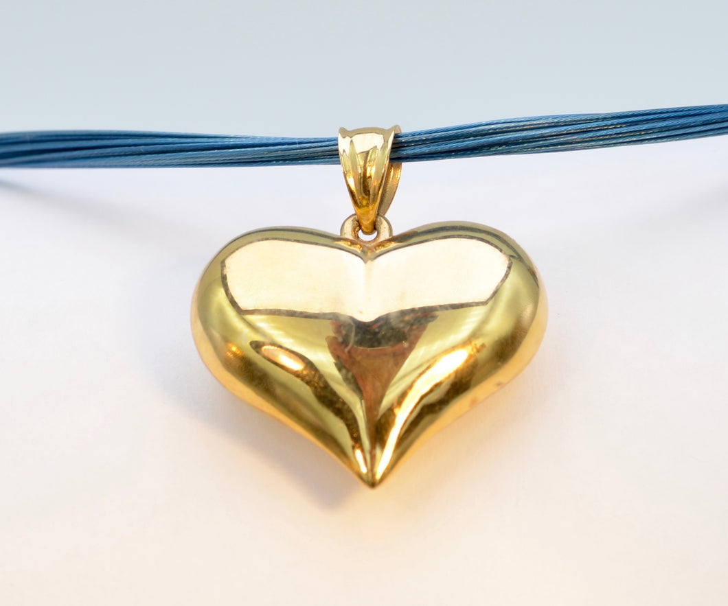 Puffed Heart Necklace - Lev, Ana Luisa