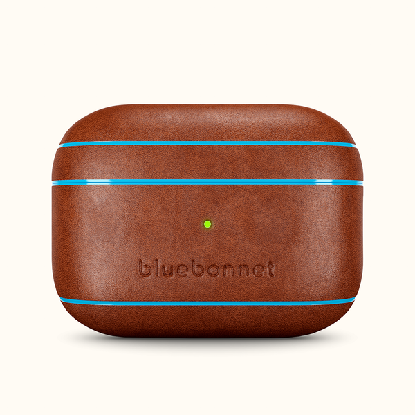 uafhængigt Royal familie tilpasningsevne Brown Leather AirPods Pro Case (Wireless Charging) | Bluebonnet Case