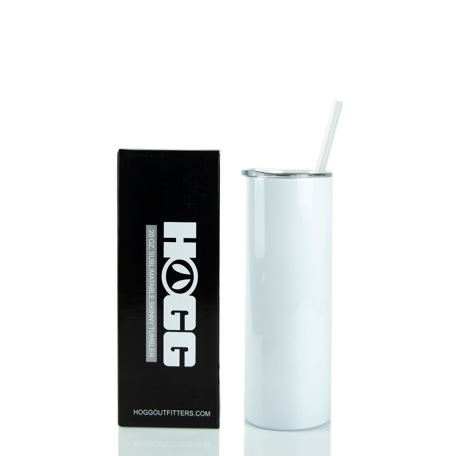 20oz STRAIGHT SUBLIMATABLE SKINNY TUMBLER CASE (24 UNITS) - The Stainless Depot product image