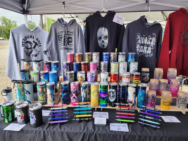 tumbler shirts craft show display