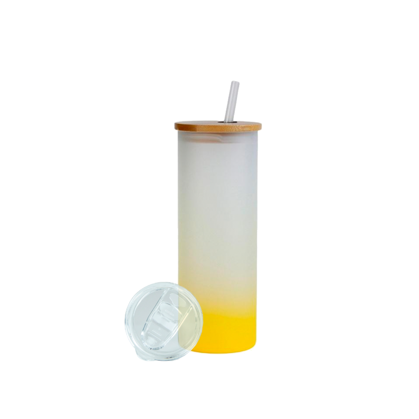 20oz SUBLIMATABLE GRADIENT GLASS DUO SKINNY TUMBLER CASE (25 UNITS) - YELLOW