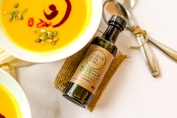 Pumpkin Soup with Pumpkin Seed Oil