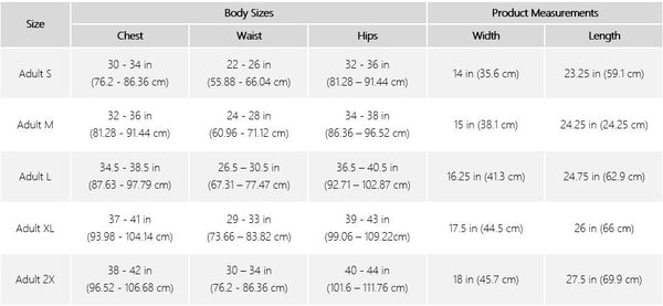 Label Size Chart