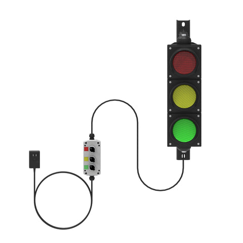 traffic signal light with switches