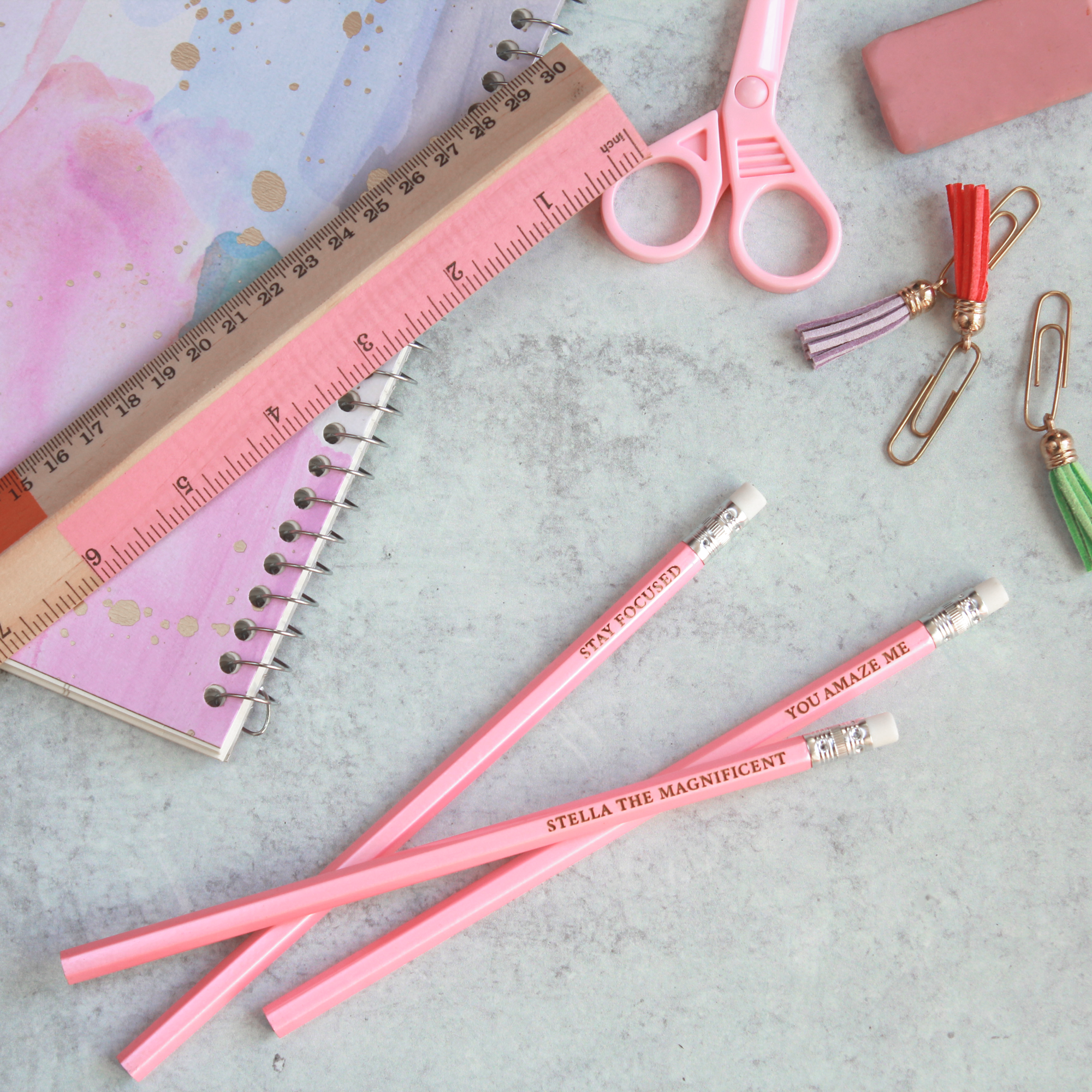 Personalized Valentine Pencils - Set of 6