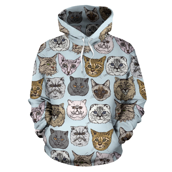 Cat Lovers Pullover Hoodie