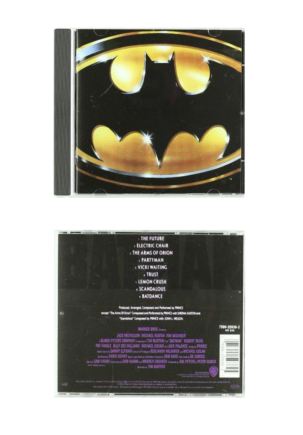Prince Batman Soundtrack CD Album 1989 Release – RockItPoole