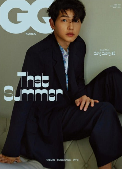 Gq Korea Magazine 21 06 Issue Cover Song Joong Ki Content Taemin Kpop Omo