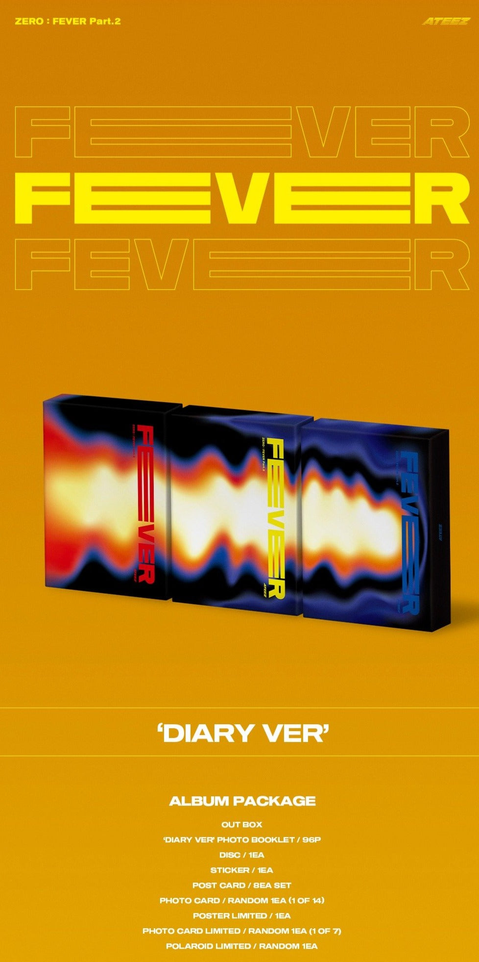 ATEEZ - 5th Mini Album [ZERO : FEVER Part.1] Official Poster: Type A