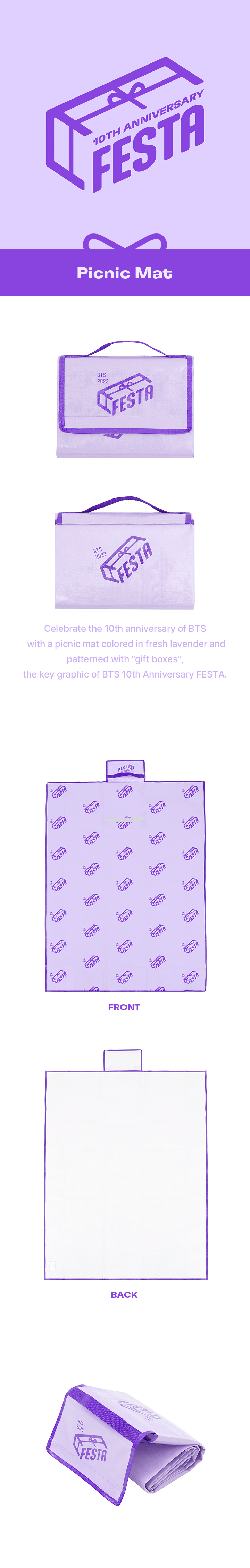 BTS Festa 10th Anniversary Photo Pillowcase