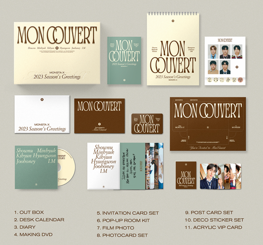 Monsta X 2023 Season's Greetings MON COUVERT – Kpop Omo