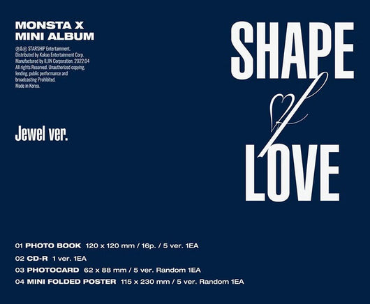MONSTA X - 11TH MINI ALBUM SHAPE OF LOVE [SPECIAL VER.] – Kpop Omo