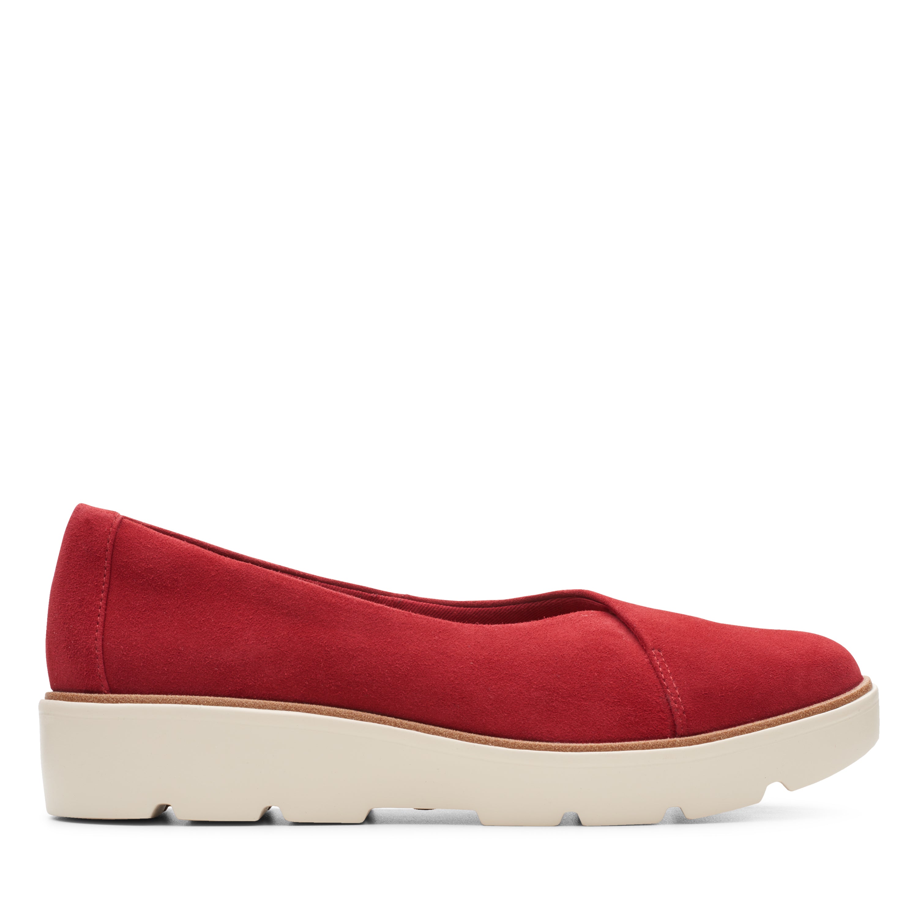 red suede clarks