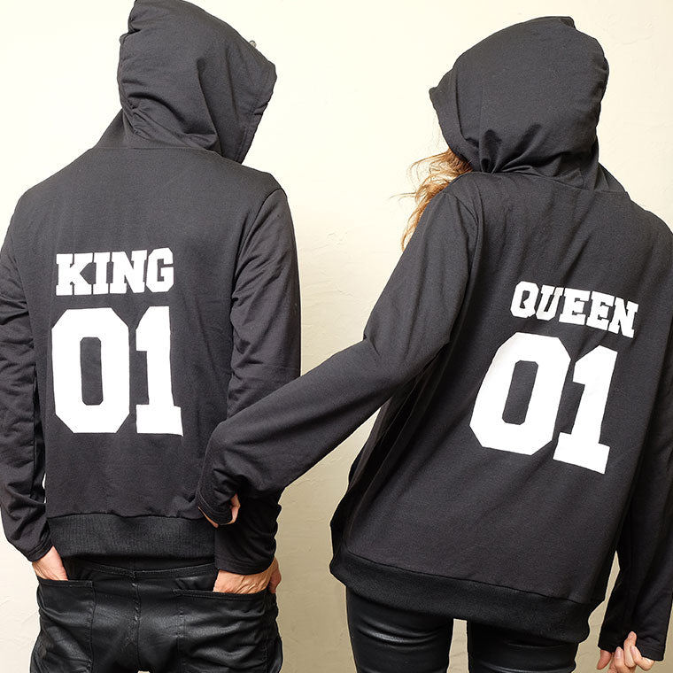 king queen prince princess hoodie