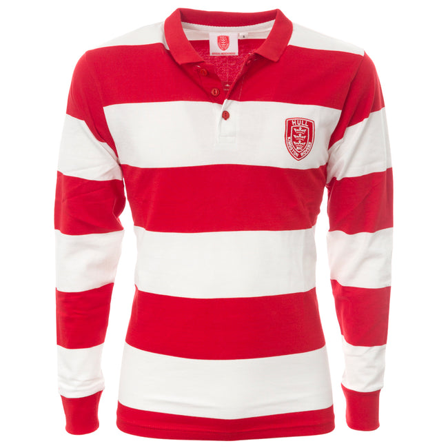 hooped rugby shirt