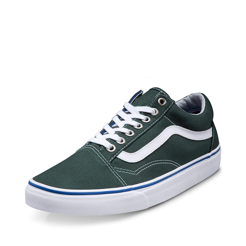 dark green vans old skool