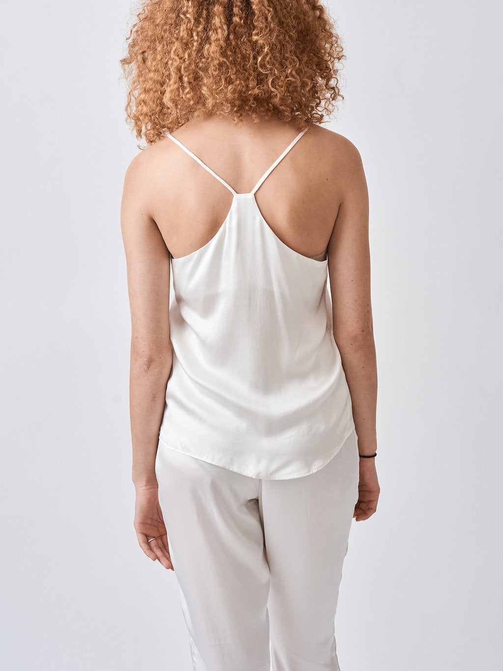 white racerback camisole