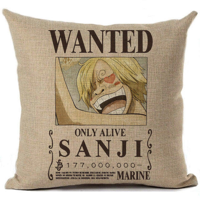 One Piece Wanted Poster Cushion One Piece Deals