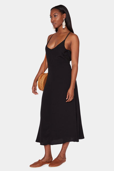 SAHARA SLIP DRESS - MATTE BLACK – Lady Alako