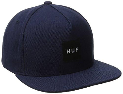 Box Logo Snapback, Navy, One Size